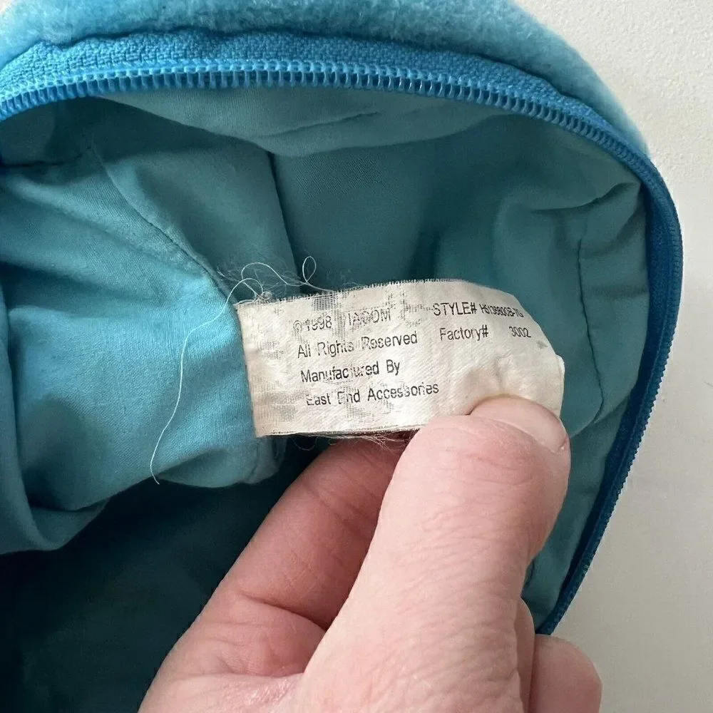 Vintage‎ 1998 Rugrats Tommy Pickles Blue Plush Mini Backpack Rare Cosplay Y2K